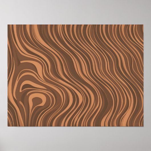 Texturvektor für Holzkörner: Detailliertes Holzmus Poster (Vorne)