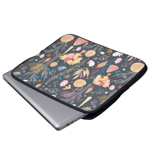 Texturwald Laptopschutzhülle (Vorne Knopf)