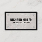 Texturwand | Metallschrauben | Schwarze Grenze Visitenkarte (Vorderseite)