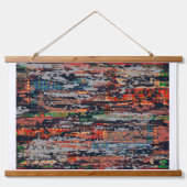 Texturwirkung Wandteppich Mit Holzrahmen (Vorne)