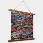 Texturwirkung Wandteppich Mit Holzrahmen (Gewinkelt)