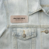 Textvorlage, die durch Holzaussehen beeinträchtigt Namensschild (Beispiel)