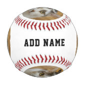 Textvorlage für benutzerdefinierte Fotos Personali Baseball (Vorderseite)