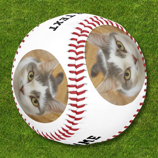 Textvorlage für benutzerdefinierte Fotos Personali Baseball