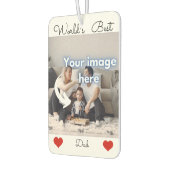 Textvorlage für das beste Papa-Foto der Welt Autolufterfrischer (Links)