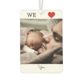 Textvorlage für das beste Papa-Foto der Welt Autolufterfrischer (Rückseite)