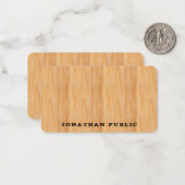 Textvorlage für das Monogramm aus Holz Mitteilungskarte (Vorderseite/Rückseite Beispiel)