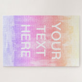 Textvorlage hinzufügen | Farbenfroher Hintergrund Puzzle (Horizontal)