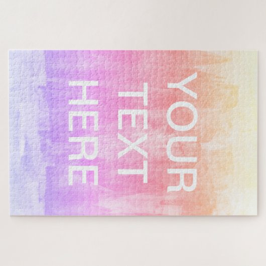 Textvorlage hinzufügen | Farbenfroher Hintergrund Puzzle (Horizontal)