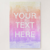 Textvorlage hinzufügen | Farbenfroher Hintergrund Puzzle (Vertikal)