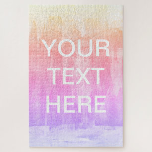 Textvorlage hinzufügen   Farbenfroher Hintergrund Puzzle