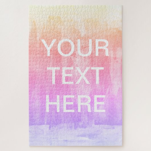 Textvorlage hinzufügen | Farbenfroher Hintergrund Puzzle (Vertikal)