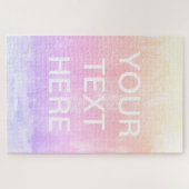 Textvorlage hinzufügen | Farbenfroher Hintergrund Puzzle (Horizontal)