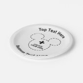 Textvorlage Pappteller (Schrägansicht)