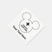 Textvorlage Serviette (Ecke)