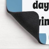 Textvorlage und blaues Muster Mousepad (Ecke)