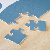 Textvorlage und blaues Muster Puzzle (Seite)