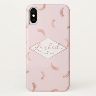 Textzeilen Muster Pink/Rose Gold Case-Mate iPhone Hülle