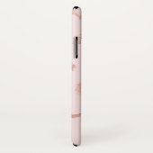 Textzeilen Muster Pink/Rose Gold Case-Mate iPhone Hülle (Hinten/Rechts)
