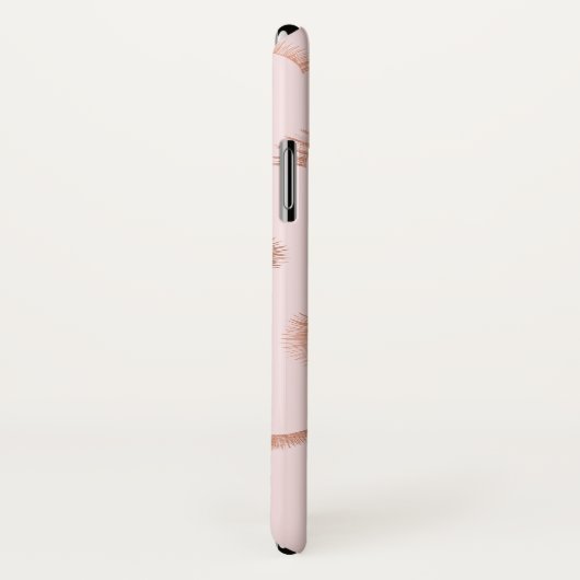 Textzeilen Muster Pink/Rose Gold Case-Mate iPhone Hülle (Hinten/Rechts)