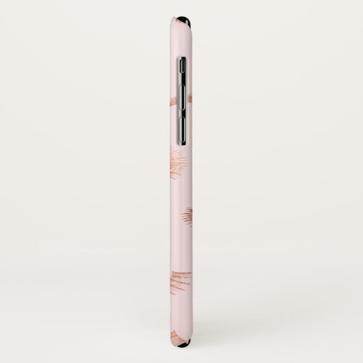 Textzeilen Muster Pink/Rose Gold Case-Mate iPhone Hülle (Hinten/Links)