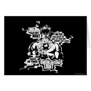 Textzollage für grüne Laterne