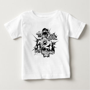 Textzollage für grüne Laterne Baby T-shirt
