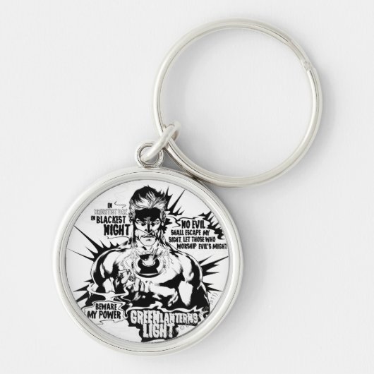 Textzollage für grüne Laterne Schlüsselanhänger (Vorne)