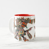 Tezcatlipoca - rauchende Spiegel Zweifarbige Tasse (Vorderseite Links)