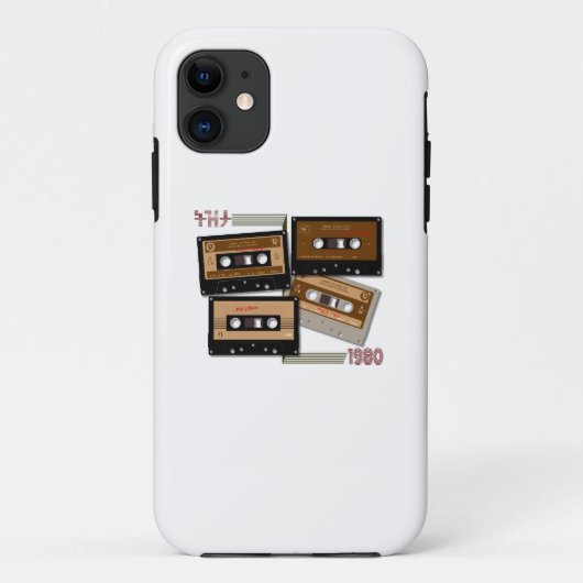 Tezeta Throwback Tunes Kassettenband Case-Mate iPhone Hülle (Rückseite)