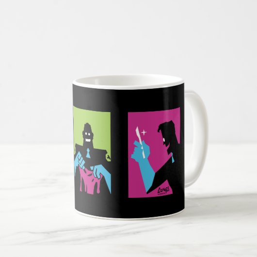 TF2 BLU medic triptych Tasse (VorderseiteRechts)
