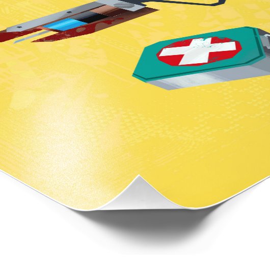 TF2 BLU-Medizinwerkzeuge drucken Fotodruck (Ecke)