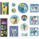 TF2 Blu team mercenaries 12 sticker set (Vorderseite)