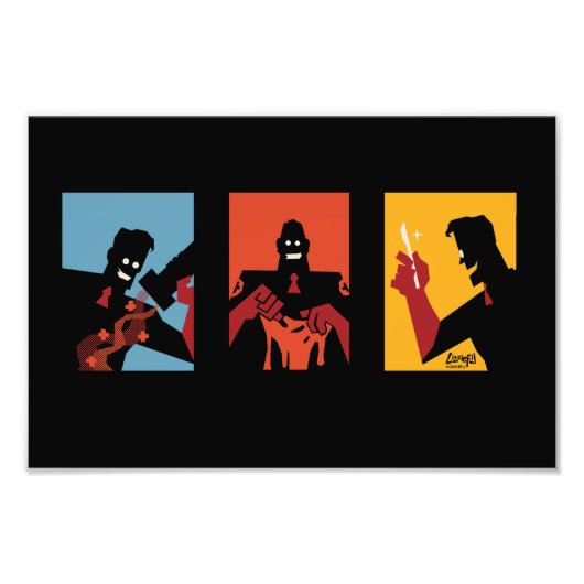 TF2 RED Medical Triptych Art Print Fotodruck (Vorne)