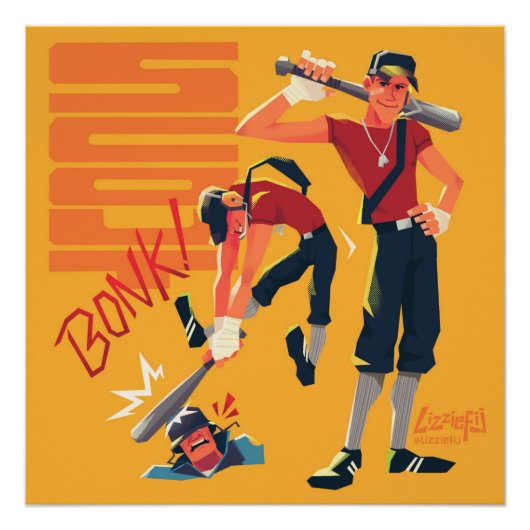 TF2 Scout Bonus! Poster-Druck Poster (Vorderseite)