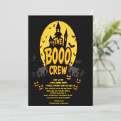 TF Boo Crew Halloween-Party Einladung (Stehend Vorderseite)