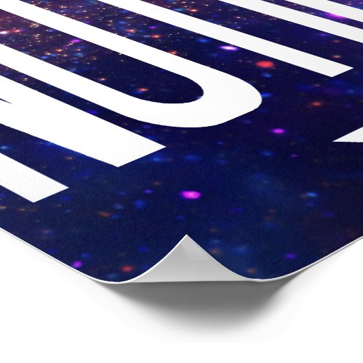 TFiOS Das Universum Will, als Poster notiert zu we (Ecke)