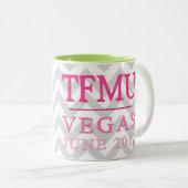 TFMU VEGAS rosa Zickzack Tasse (VorderseiteRechts)