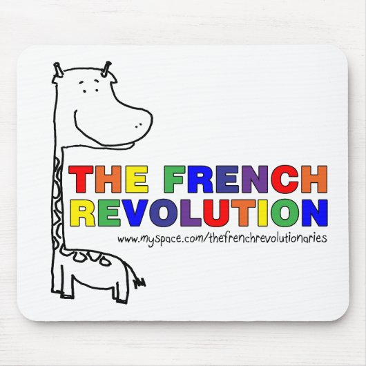 TFR Regenbogen-Giraffen-Mausunterlage Mousepad (Vorne)