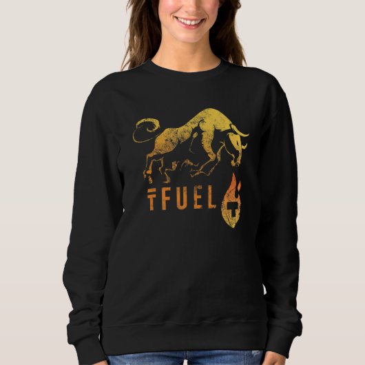 TFUEL heizt den BULLRUN auf! Theta Fuel Crypto Bl Sweatshirt (Vorderseite)
