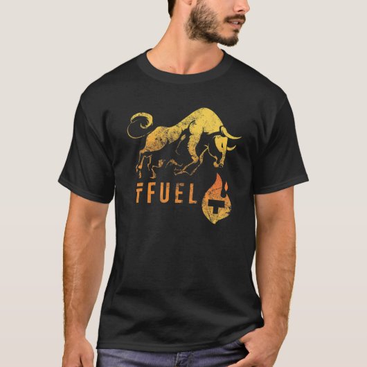 TFUEL heizt den BULLRUN auf! Theta Fuel Crypto Bl T-Shirt (Vorderseite)