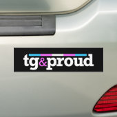 Tg&proud schwarzer Autoaufkleber (Auf Auto)