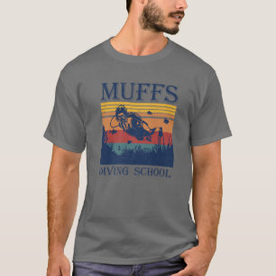 Tg Retro Vintag Muffs Diving School Kostümtaucher T-Shirt