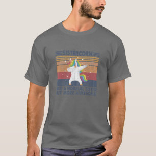 Tg Vintag Sistercorn Sister Unicorn Lover Kostüm T-Shirt