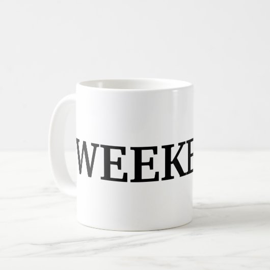 TGI Das Wochenende Kaffeetasse (Vorderseite Links)