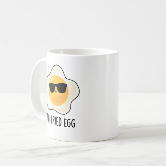 TGI Fried Egg Funny Food Puff Kaffeetasse (Vorderseite Links)