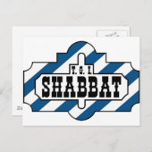 TGI SHABBAT POSTKARTE (Vorne/Hinten)