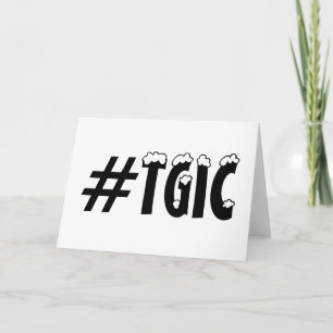 #TGIC Dankeschön Weihnachten, zitiere Hashtag Kart Feiertagskarte