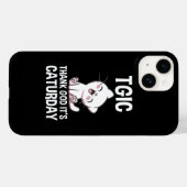 TGIC Gott sei Dank ist Caturday Case-Mate iPhone Hülle (Rückseite (Horizontal))