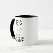 TGIC Gott sei Dank ist Caturday Tasse (Vorderseite Links)